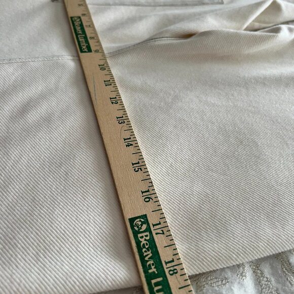 🌸4/$50🌸 ZARA W&B Ivory 5 Button Fly Side Pocket Baggy Capri Pants - Picture 13 of 16